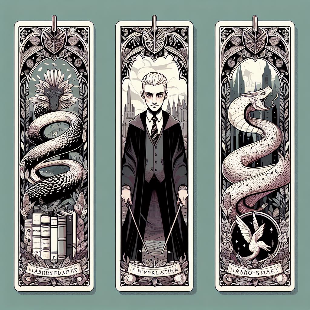 Закладки с изображениями персонажей Гарри Поттера - Драко Малфой1