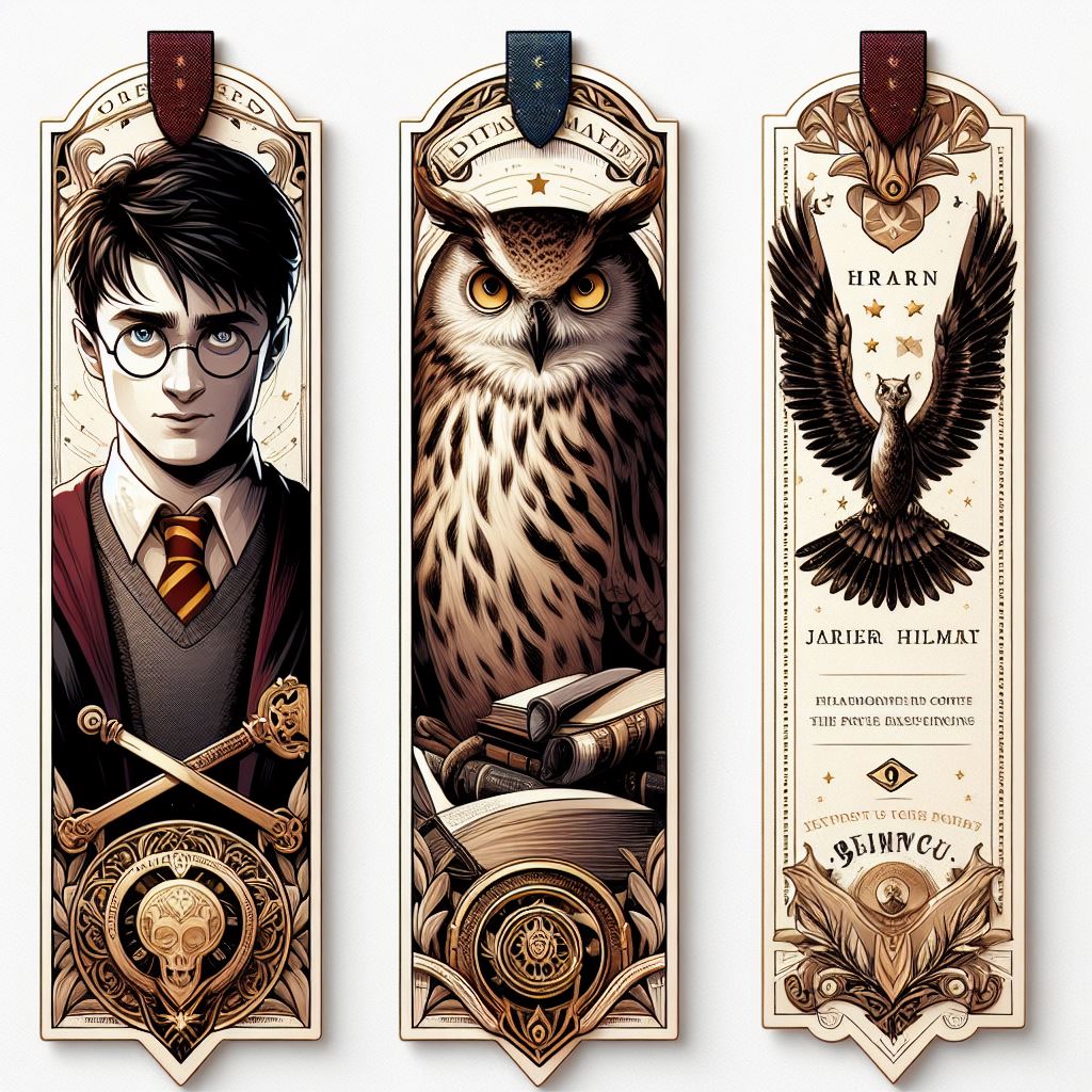 Закладки с изображениями персонажей Гарри Поттера - Гарри Поттер7