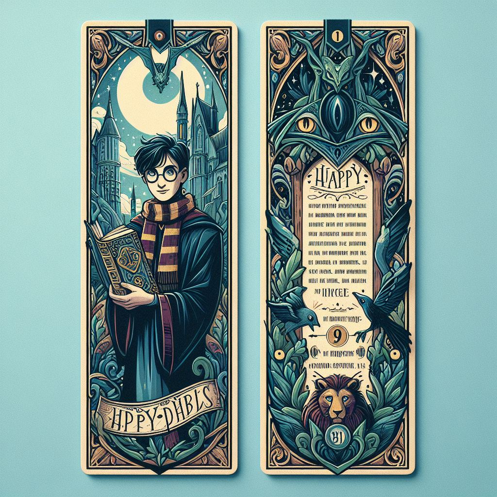 Закладки с цитатами из книг Гарри Поттера