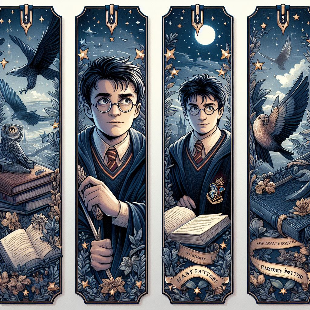 Закладки с изображениями персонажей Гарри Поттера - Гарри Поттер1