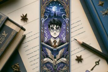 Закладки для книг в стиле Гарри Поттера: идеи, созданные нейросетью