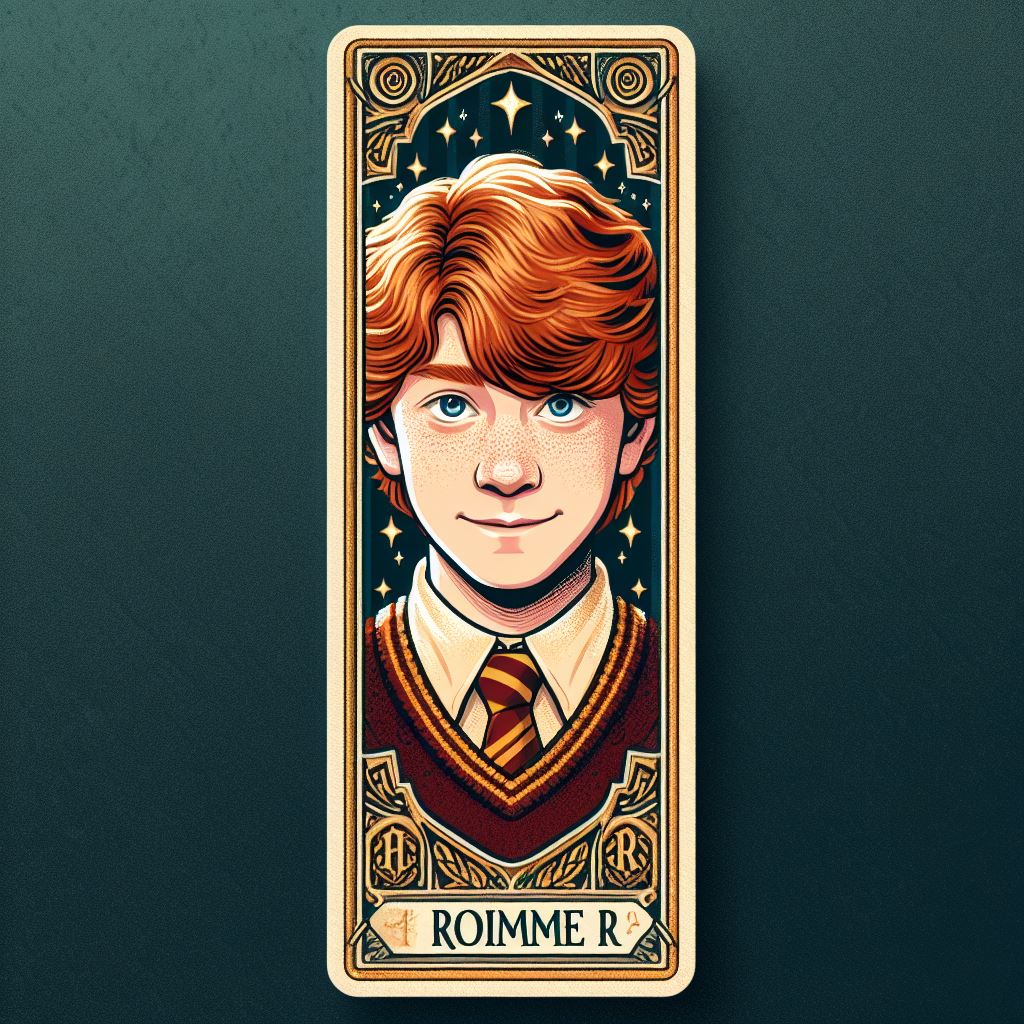 Закладки с изображениями персонажей Гарри Поттера - Рон Уизли1